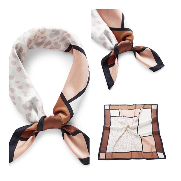 2/$24 5🌟 BESTSELLER Light Pink Leopard Scarf - Picture 2 of 5